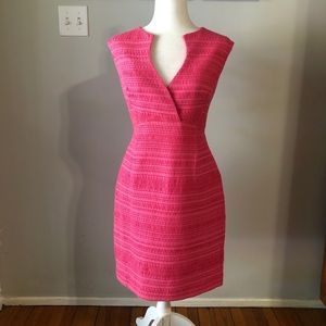 Trina Turk Textured Pink Sheath Dress